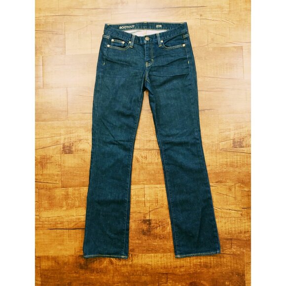 J. Crew 27R Boot Cut Denim Jeans Dark Wash - Picture 1 of 2